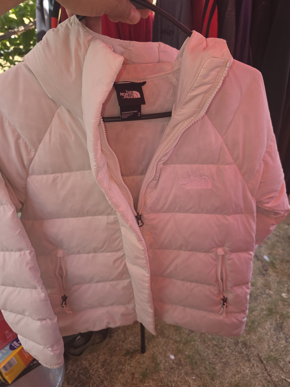 The North Face Women's White Quilted Down Jacket